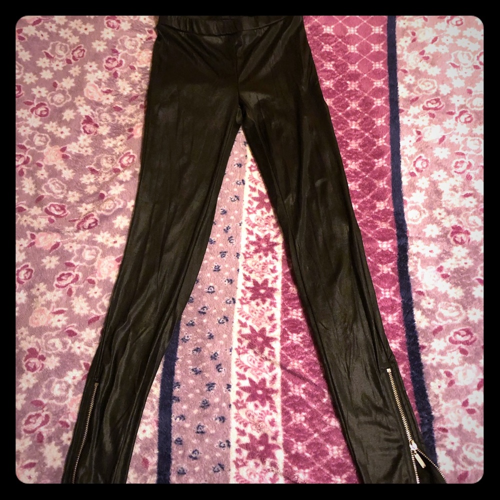 Miley Cyrus Max Azria Shiny Leggings